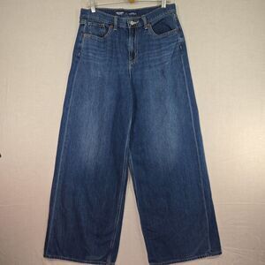 Old Navy Women’s High Rise Baggy Wide Leg Jeans Size 8 Drapey Denim Streetwear